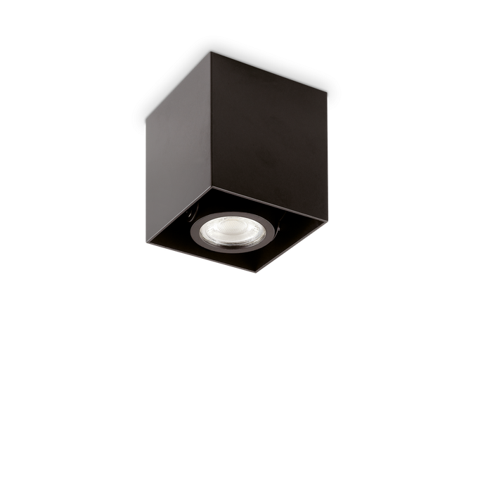 Plafoniera/Aplica MOOD Ideal Lux, GU10 max 1 x 28W, Square, Negru