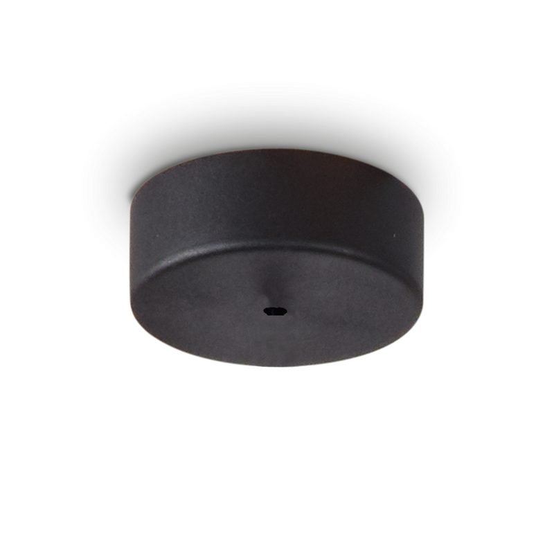 Componentă Iluminat Ideal Lux Rosone, Negru, Ø9 cm, H3.5 cm