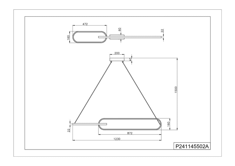 Lustra Zuma Line RAVON 2xLED Auriu