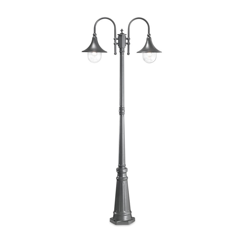 Lampadar CIMA Ideal Lux, E27 max 2 x 60W, L 830 x H 2160 x P 250 mm, Antracit
