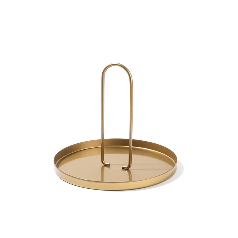 Suport pentru Bijuterii-Accesoriu Decorativ din Metal Asi Home Sımı-B - Gold Metal 20.5X20.5X18 cm