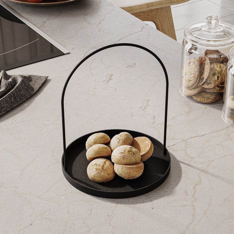 Suport pentru Bijuterii-Accesoriu Decorativ din Metal Asi Home Kos - Black Metal 22.5X22.5X28 cm