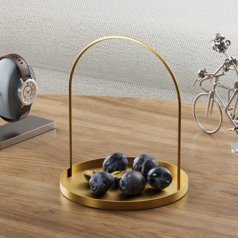Suport pentru Bijuterii-Accesoriu Decorativ din Metal Asi Home Kos-B - Gold Metal 22.5X22.5X28 cm