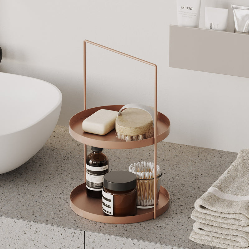 Stand pentru Bijuterii-Accesoriu Decorativ din Metal Asi Home Tılos-A - Copper Metal 21X21X33 cm