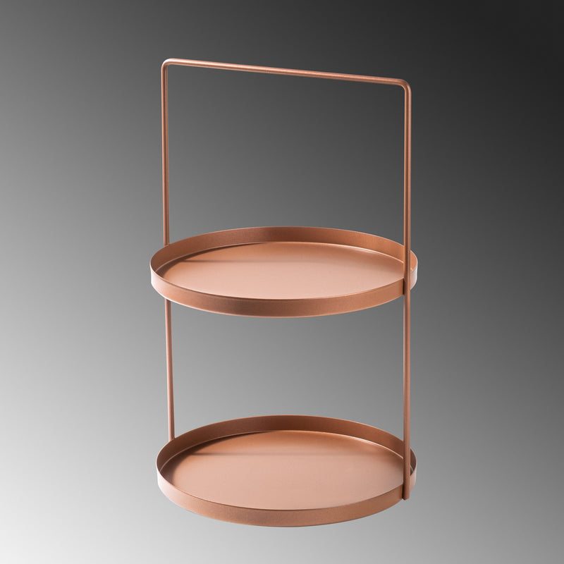 Stand pentru Bijuterii-Accesoriu Decorativ din Metal Asi Home Tılos-A - Copper Metal 21X21X33 cm