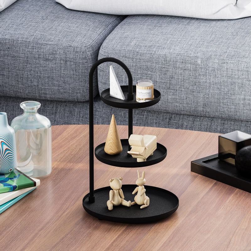 Stand pentru Bijuterii-Accesoriu Decorativ din Metal Asi Home Kalkı - Black Metal 20X20X32 cm