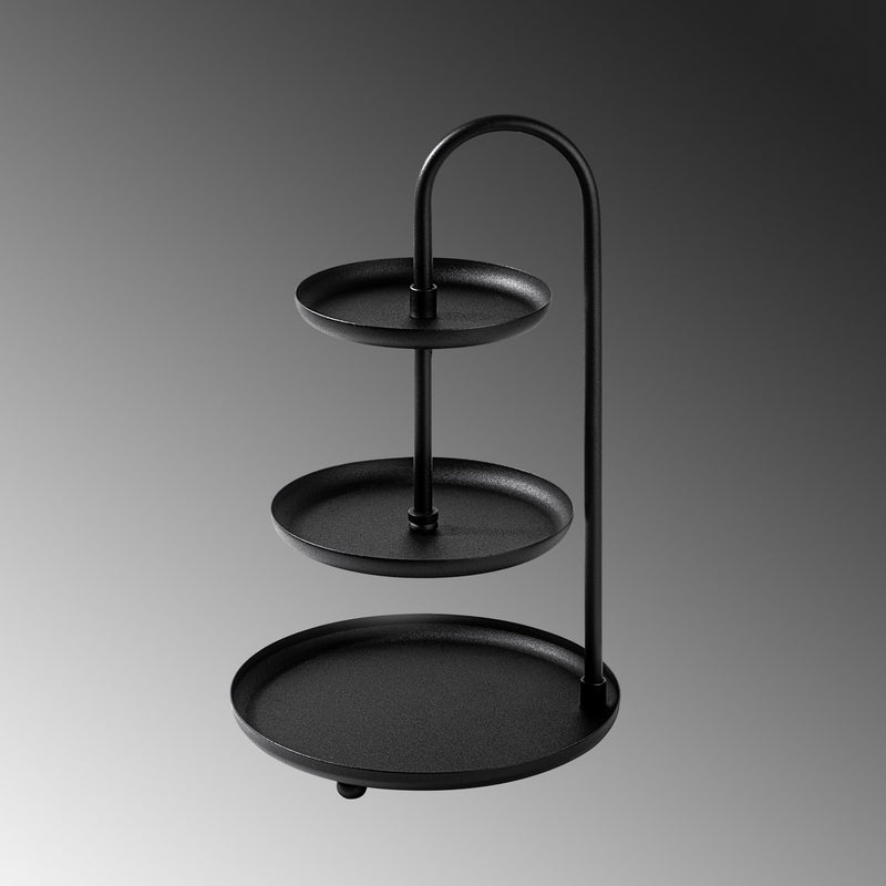 Stand pentru Bijuterii-Accesoriu Decorativ din Metal Asi Home Kalkı - Black Metal 20X20X32 cm