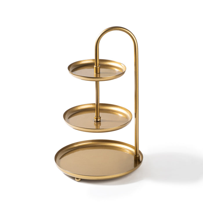 Stand pentru Bijuterii-Accesoriu Decorativ din Metal Asi Home Kalkı-B - Gold Metal 20X20X32 cm