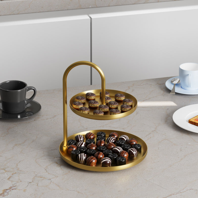 Stand pentru Bijuterii-Accesoriu Decorativ din Metal Asi Home Kormen-B - Gold Metal 20X20X21 cm