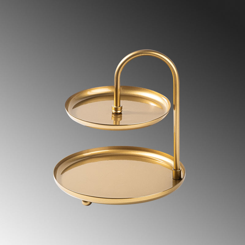 Stand pentru Bijuterii-Accesoriu Decorativ din Metal Asi Home Kormen-B - Gold Metal 20X20X21 cm