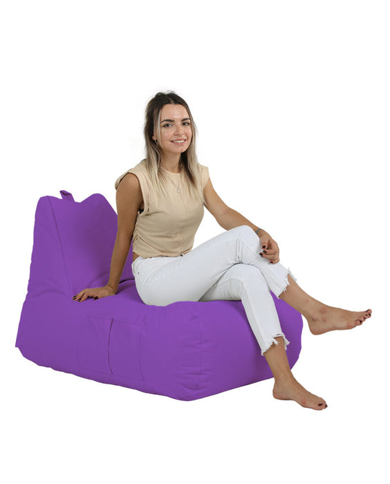 Fotoliu de Gradina Bean Bag Asi Home Trendy Comfort Bed Pouf - Mov