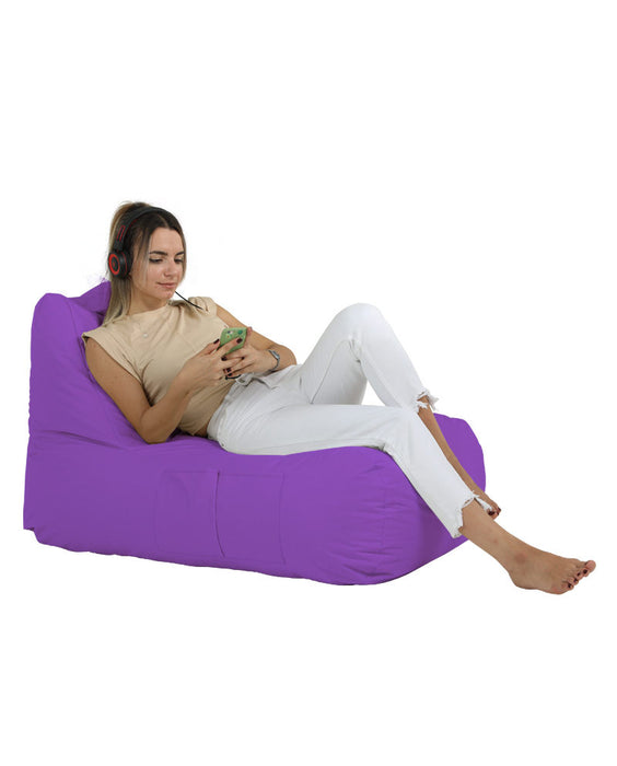 Fotoliu de Gradina Bean Bag Asi Home Trendy Comfort Bed Pouf - Mov