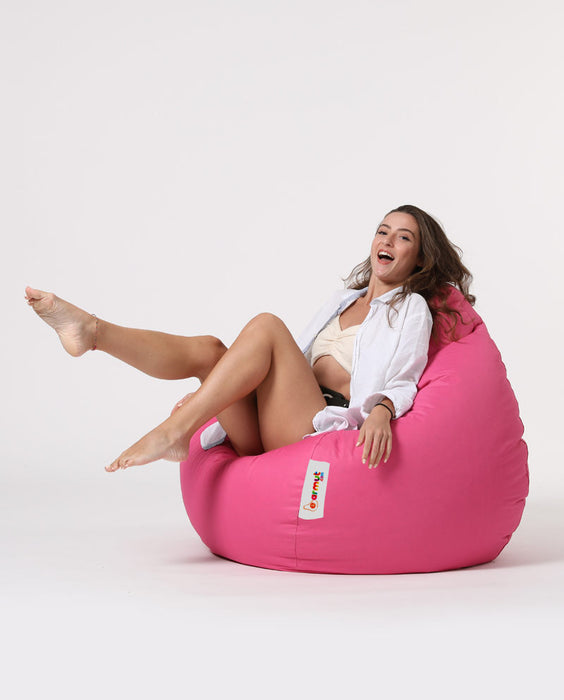 Fotoliu de Gradina Bean Bag Asi Home Premium XXL - Roz