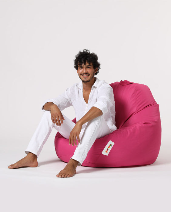 Fotoliu de Gradina Bean Bag Asi Home Premium XXL - Roz