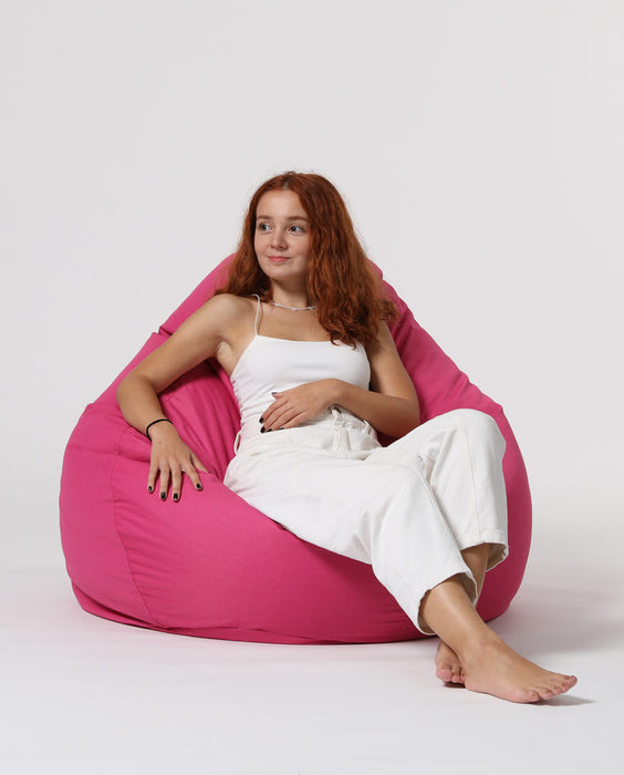 Fotoliu de Gradina Bean Bag Asi Home Premium XXL - Roz