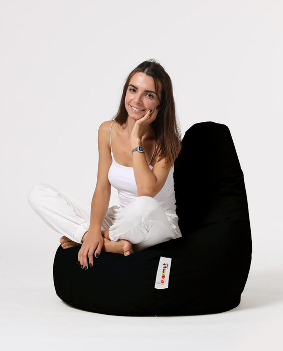 Fotoliu de Gradina Bean Bag Asi Home Drop L - Negru