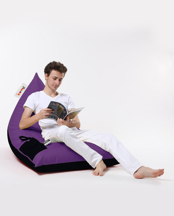 Fotoliu de Gradina Bean Bag Asi Home Pouf de pat dublu mare Pyramid - Mov