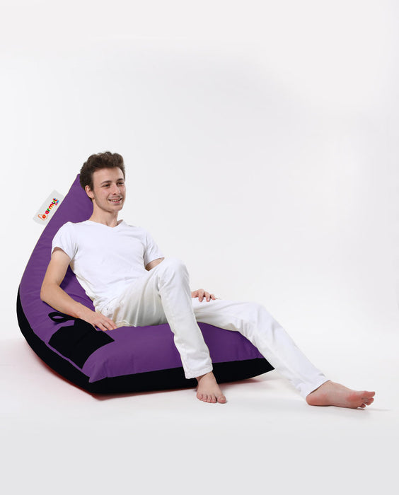 Fotoliu de Gradina Bean Bag Asi Home Pouf de pat dublu mare Pyramid - Mov