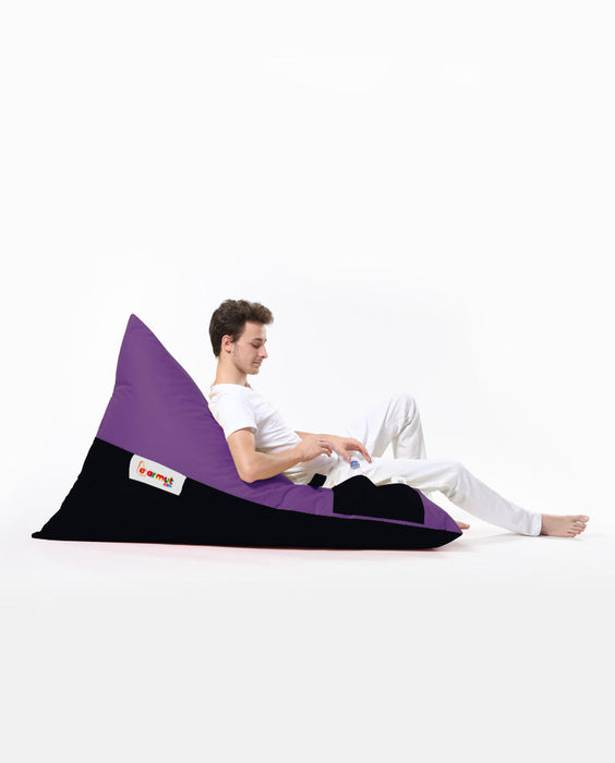 Fotoliu de Gradina Bean Bag Asi Home Pouf de pat dublu mare Pyramid - Mov