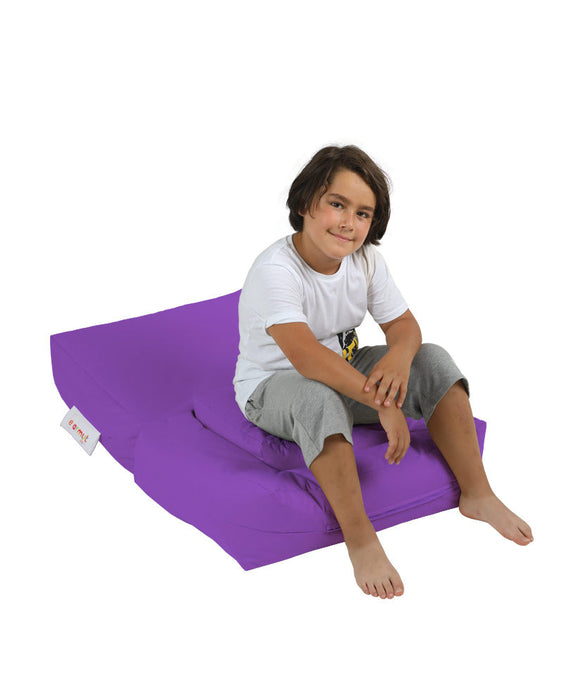 Fotoliu de Gradina Bean Bag Asi Home Puf cu un singur loc pentru copii - violet