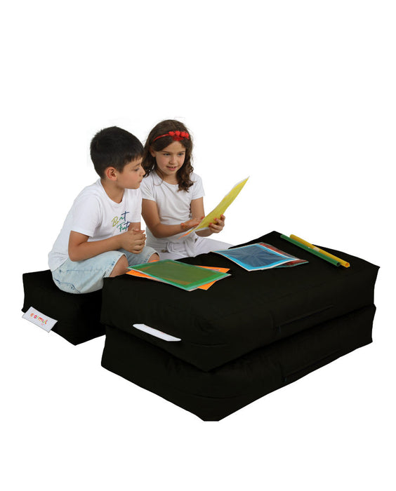 Fotoliu de Gradina Bean Bag Asi Home Puf cu scaun dublu pentru copii - negru