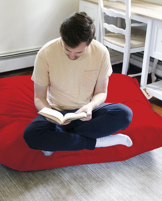 Fotoliu de Gradina Bean Bag Asi Home Pouf Pernă 100x100 - Roșu