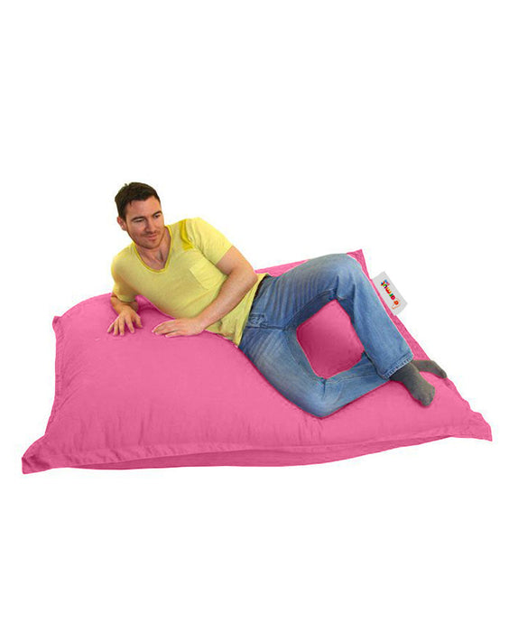 Fotoliu de Gradina Bean Bag Asi Home Puf Perna 100x100 - Roz