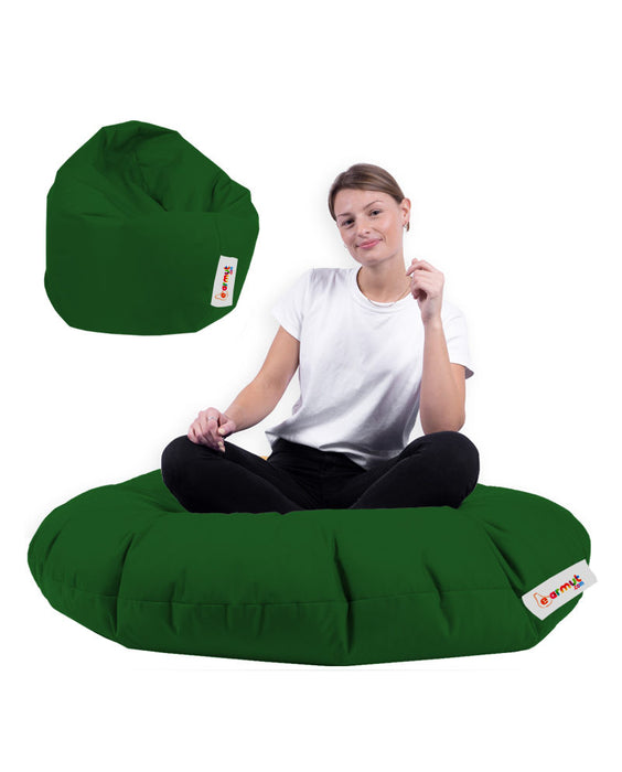 Perna Pouf, Puf Interior/ Exterior Asi Home Iyzi 100 Cushion Pouf - Green Poliester 100X20 cm