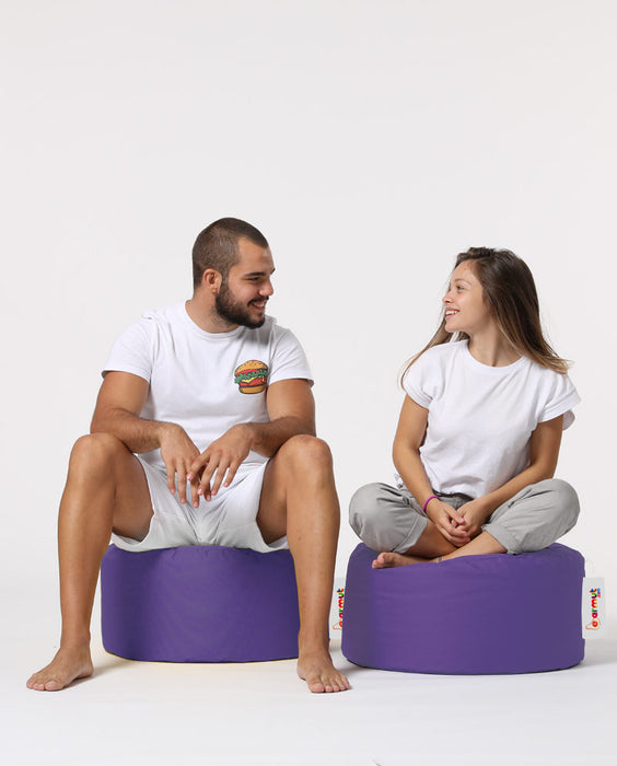 Puf de Gradina Asi Home Pouf rotund - violet