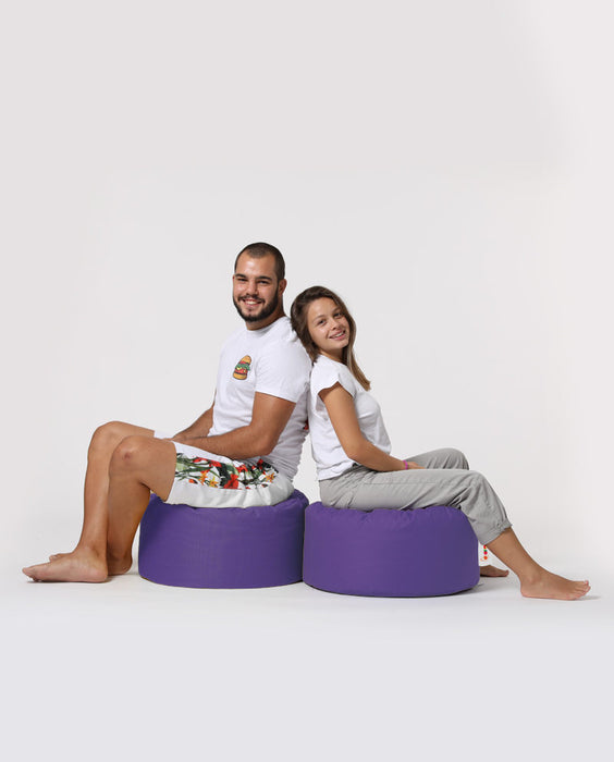 Puf de Gradina Asi Home Pouf rotund - violet