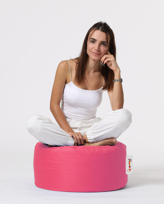 Puf de Gradina Asi Home Pouf rotund - roz