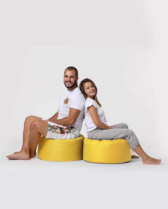 Puf de Gradina Asi Home Pouf rotund - Galben