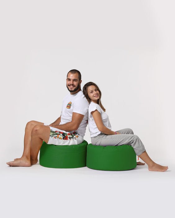 Puf de Gradina Asi Home Pouf rotund - verde