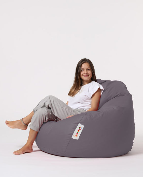 Perna Pouf, Puf Interior/ Exterior Asi Home Premium XXL - Dark Grey Poliester 115X115X130 cm