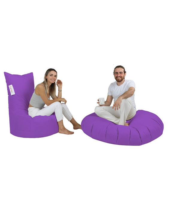 Fotoliu de Gradina Bean Bag Asi Home Balina - Mov