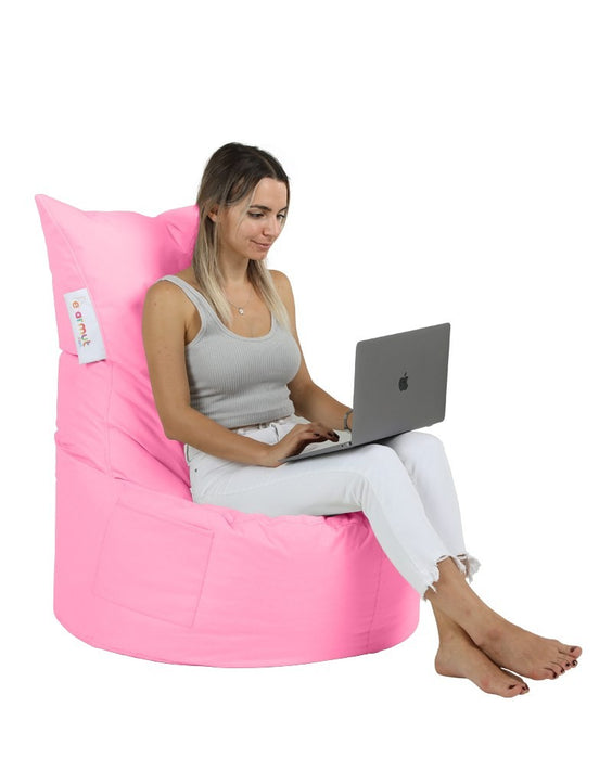 Fotoliu de Gradina Bean Bag Asi Home Balina - Roz