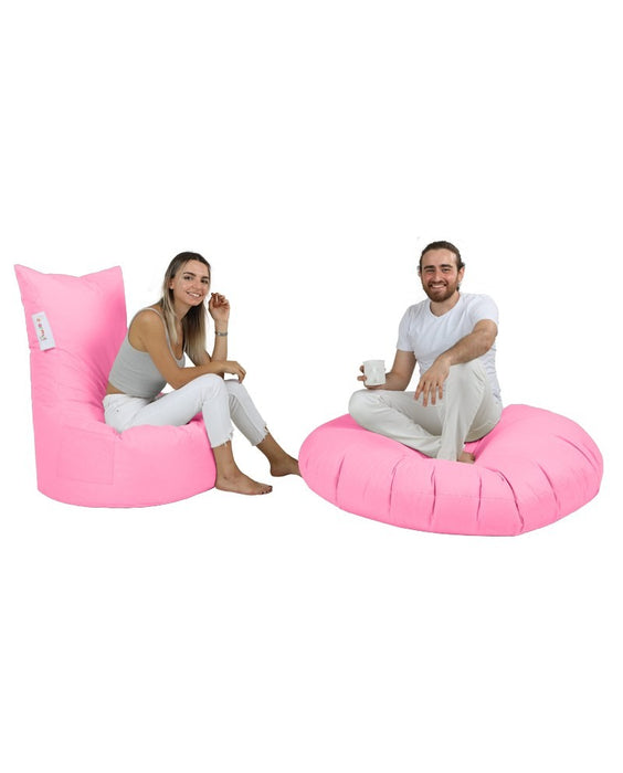 Fotoliu de Gradina Bean Bag Asi Home Balina - Roz