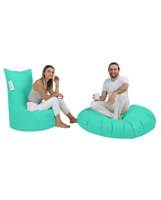 Fotoliu de Gradina Bean Bag Asi Home Balina - Turcoaz