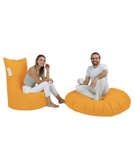 Fotoliu de Gradina Bean Bag Asi Home Balina - Portocaliu