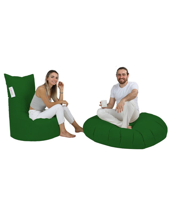 Fotoliu de Gradina Bean Bag Asi Home Balina - Verde