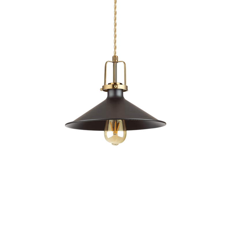 Lustra ERIS Ideal Lux, E27 max 1 x 42W, D 290 x H min 440 / max 2080 mm, Negru