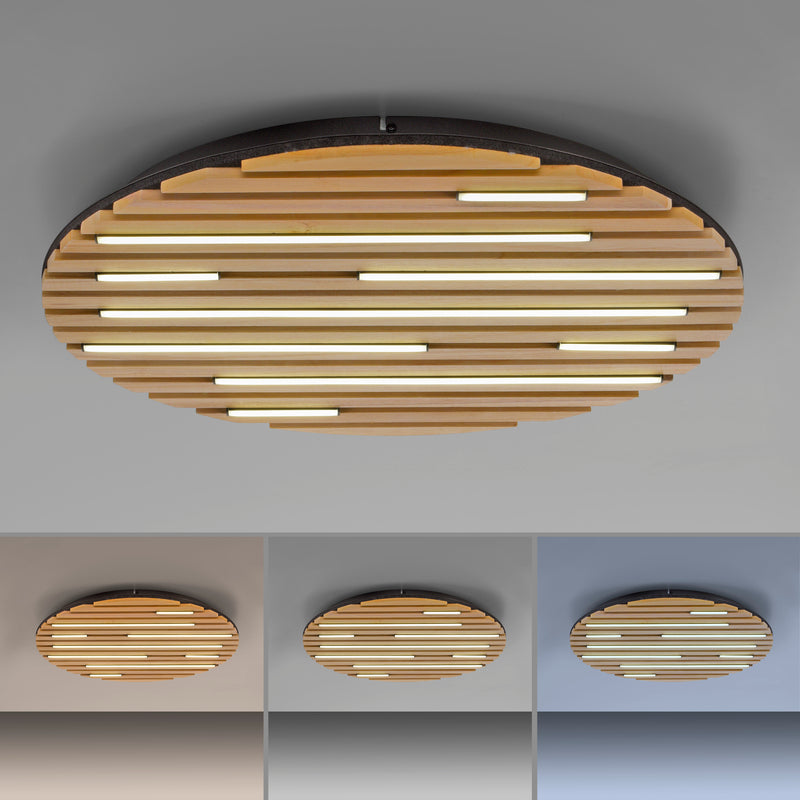 Plafoniera Paul Neuhaus Q-AKUSTIK LED Lemn