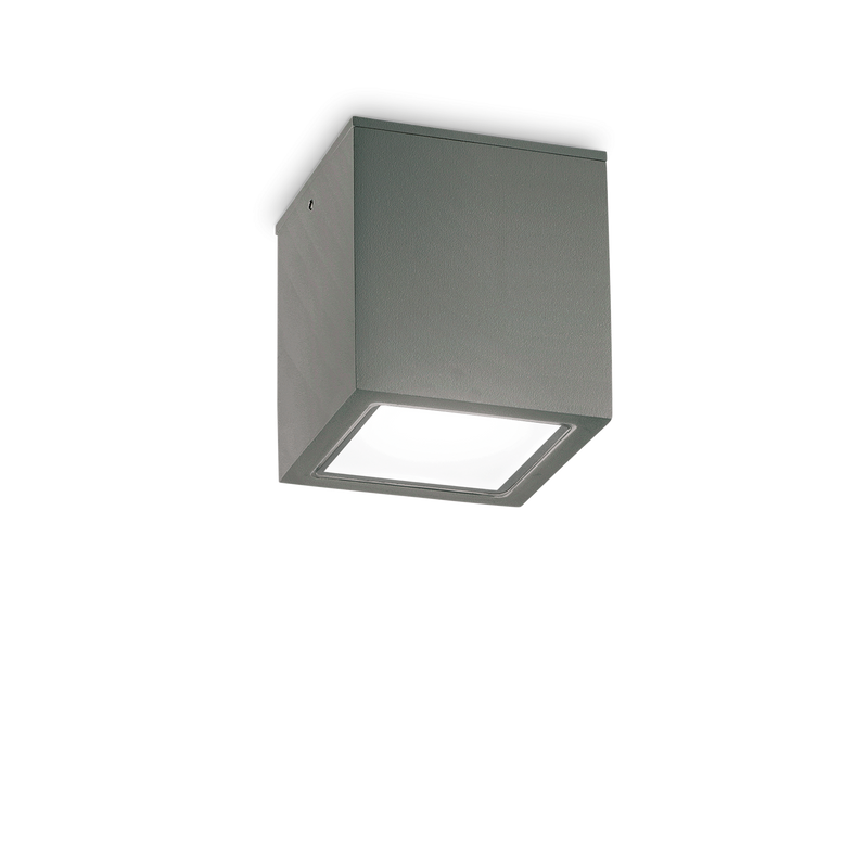 Plafonieră Ideal Lux Techo, Antracit, 1xGU10, Ø15 cm, H16 cm