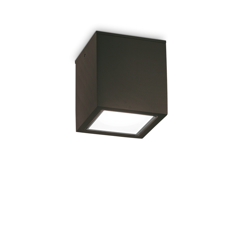 Plafonieră Ideal Lux Techo, Negru, 1xGU10, Ø15 cm, H16 cm