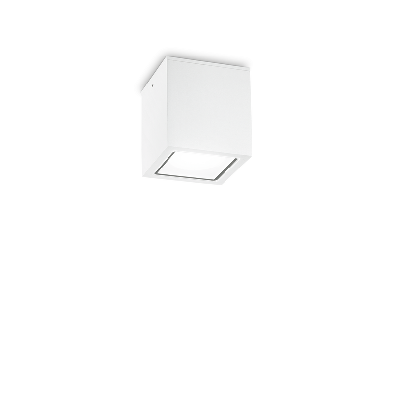 Plafonieră Ideal Lux Techo, Alb, 1xGU10, Ø9 cm