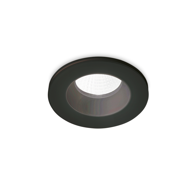 Spot Încastrat Ideal Lux Room-65, Negru, LED, Ø9.8 cm