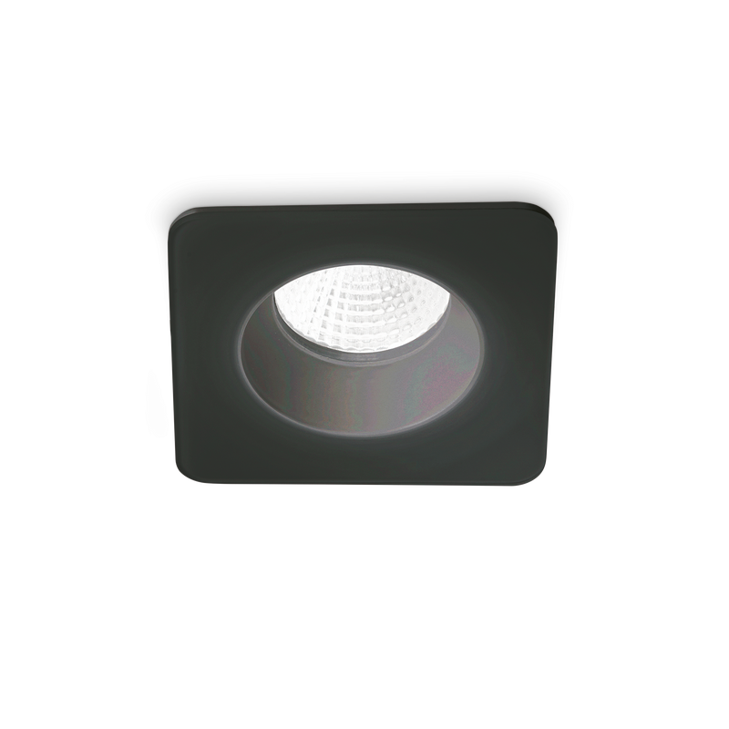 Spot Încastrat Ideal Lux Room-65, Negru, LED, Ø10 cm