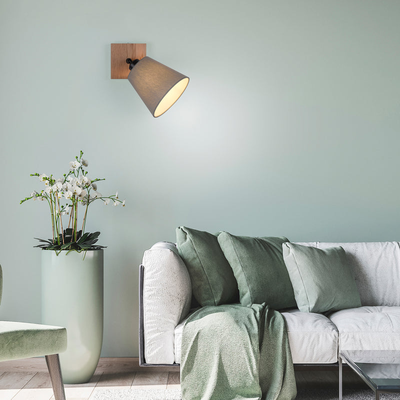 Plafoniera Paul Neuhaus GREEN MICHEL 1xE27 Lemn