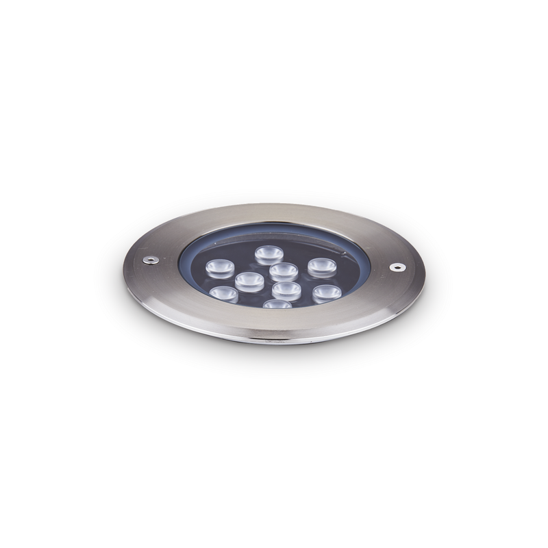 Spot Încastrat Ideal Lux Floor, Oțel, LED, Ø14 cm