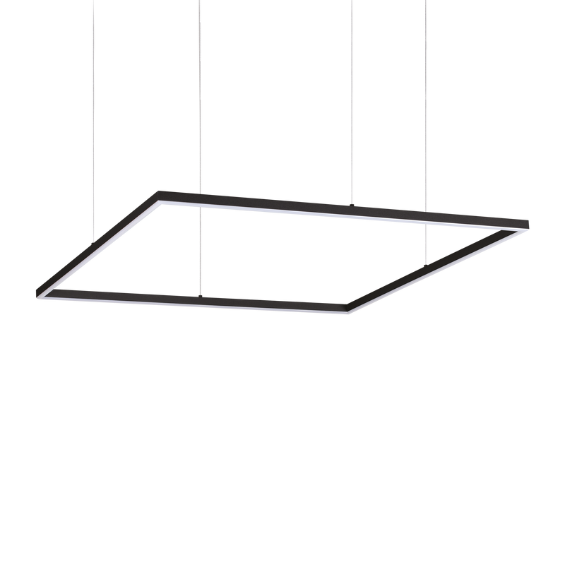 Lustra ORACLE SLIM Ideal Lux, 53W,  D90, Square, 3000K, Negru